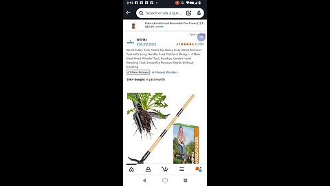 Weed Puller Tool, Stand Up Heavy Duty Weed Remover Tool with Long Handle