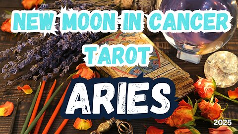 Aries ♈️- Rooted Renewall! New Moon 🌚 in Cancer Tarot Reading #tarotary #tarot #aries