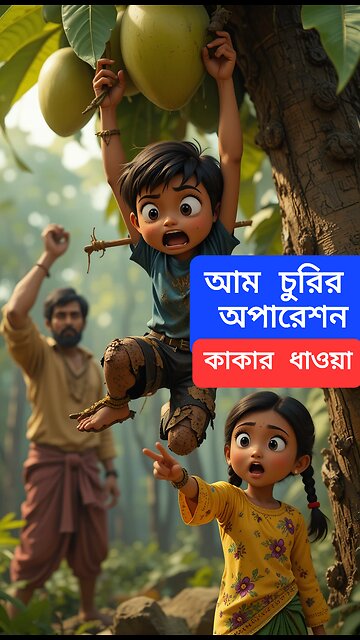 আম চুরির অপারেশন | Funny Bangla Village Animation | Mango Heist Short Film 2025