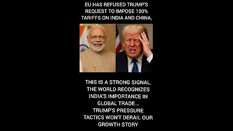 THE WORLD RECOGNIZES INDIA'S IMPORTANCE IN GLOBAL TRADE...