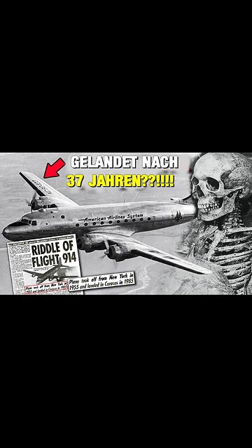 Nach 37 Jahren plötzlich wieder da! Was geschah wirklich? Phantomflugzeug 914