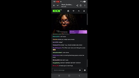 This gorilla claims she can get a man without them filters on kick lol