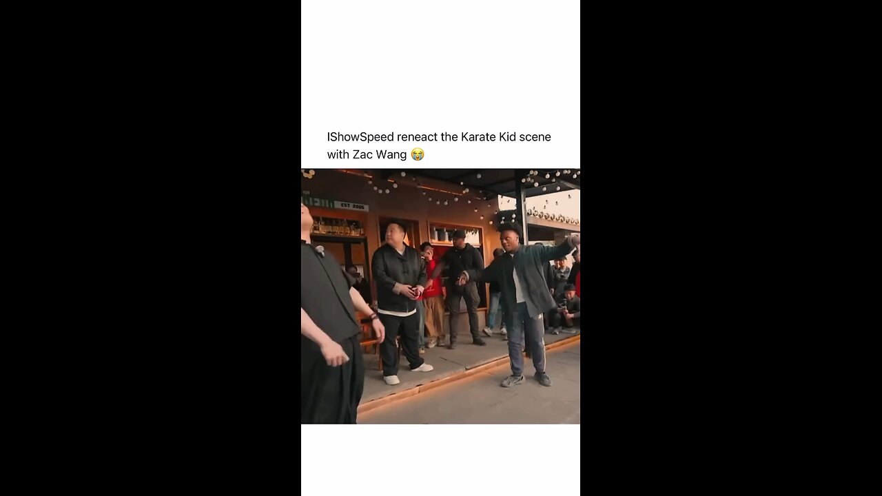 IShowSpeed reneact the Karate Kid scene with Zac Wang 😭