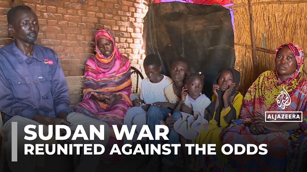 Displaced Sudanese family reunited after war separates them for 18 months