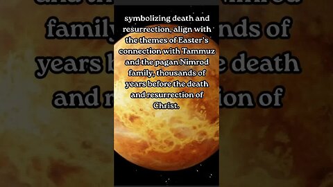 Easter & the Planet Venus