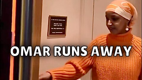 Ilhan Omar FLEES from Reporter asking questions about Fraud…