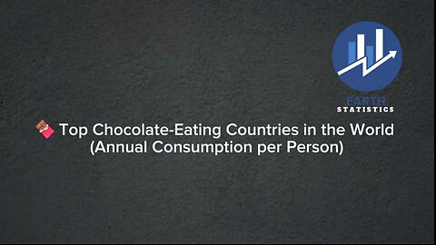 Top Chocolate-Eating Countries in the World (Annual Consumption per Person)...
