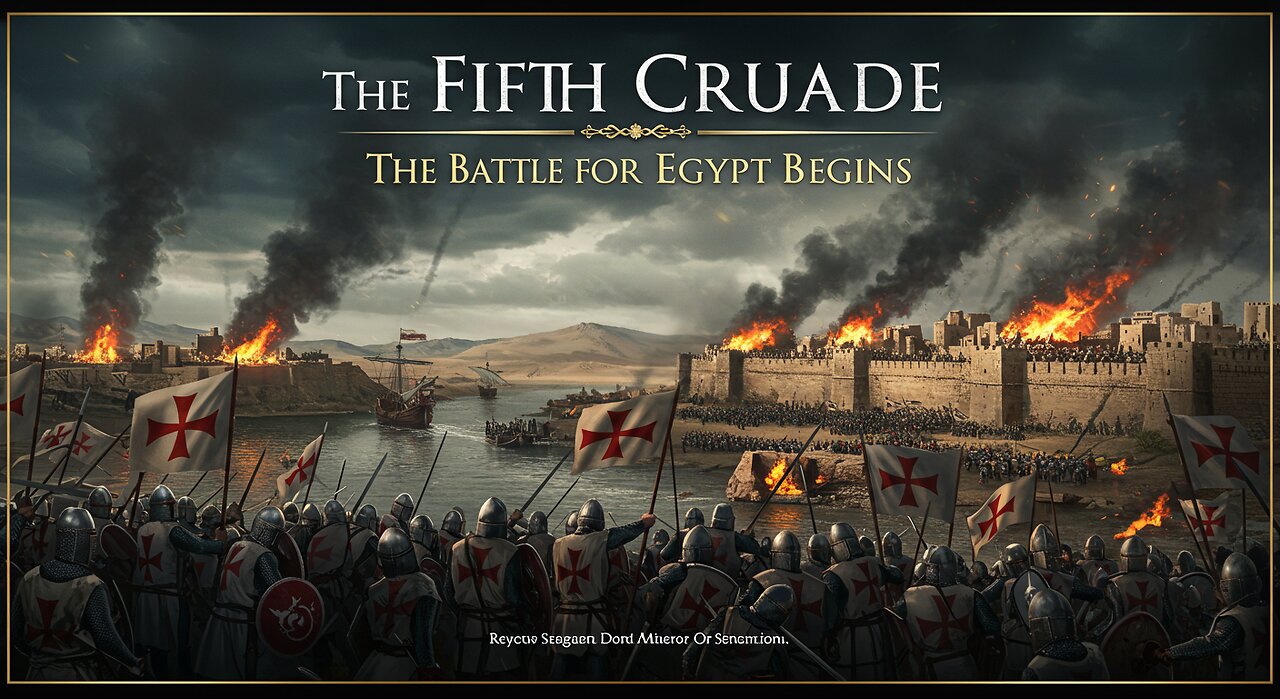 The Fifth Crusade (1217–1221) : Pope, Kings, and the Siege of Damietta | Clash for the Nile