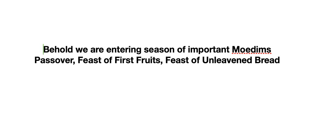 Behold important Feasts of YAHavah