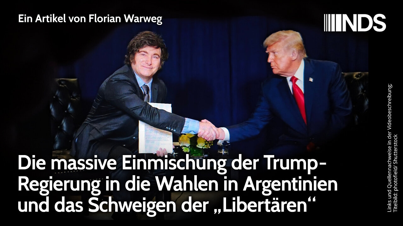 Massive Einmischung der Trump-Regierung in die Wahlen in Argentinien | Florian Warweg | NDS-Podcast