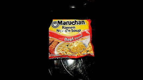 Eating Maruchan Ramen Noodle Beef Flavor, Dbn, MI, 7/31/25