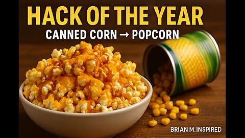 Legendary Food Hack 🌽🍿 | Canned Corn Transformed Into Popcorn | Brian M. Inspired