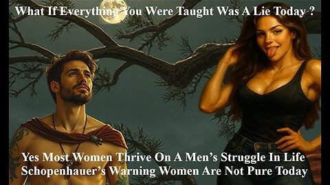 Yes Women Thrive On A Men’s Struggle In Life Schopenhauer’s Warning Women Are Not Pure Today