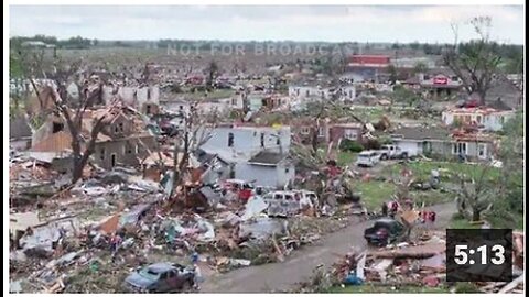 "Horrific Tornado Damage Rips Greenfield, IA in Half: Drone Footage from 5/21/2024"