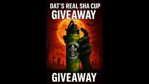 🎃 LIVE Dat’s Real Sha Cup Giveaway — Who’s Winnin’, Sha?! 🥤🔥