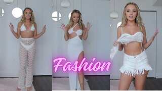Party Fashion | White Dress | Try on Haul