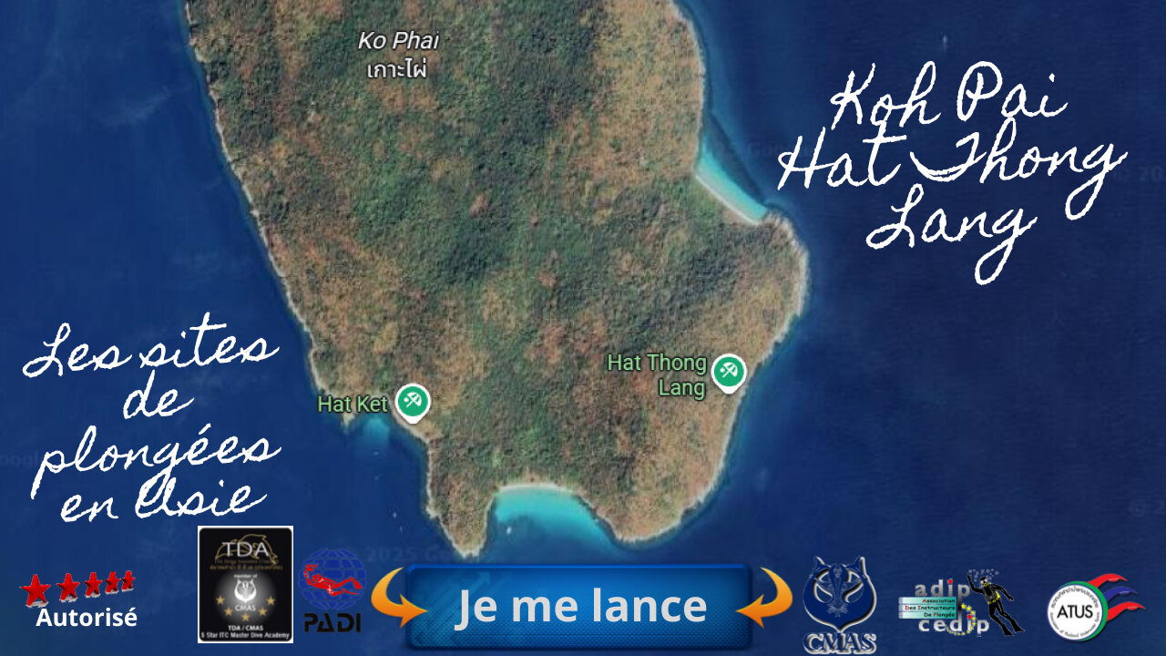 🐠🌊☀️Hat Thong Lang, Koh Pai, Un Récif Abrité pour une Plongée Paisible