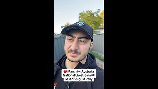🔴 March for Australia National Livestream | 11am start, 31st of August 🇦🇺