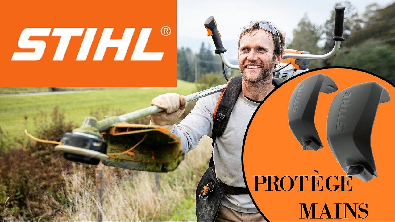 Protège-mains Stihl pour votre débroussailleuse. Protégez vos mains des pierres.