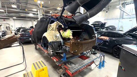 (part 2) Step-by-Step Guide: Fixing a Tesla Model 3 Rear End on the Celette Bench