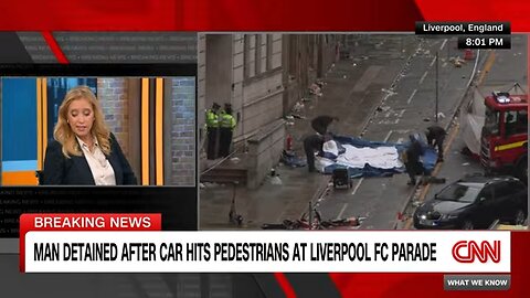 Man arrested after car hits pedestrians at Liverpool FC parade