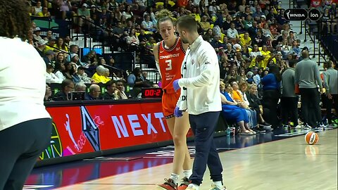 👀 KNEE INJURY, Marina Mabrey limps off | Connecticut Sun vs Dallas Wings, WNBA women's basketball