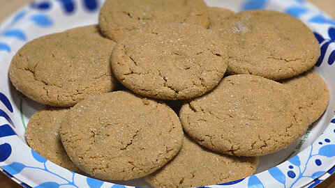 Old-Fashioned Ginger Cookies Recipe (NO CHILL)
