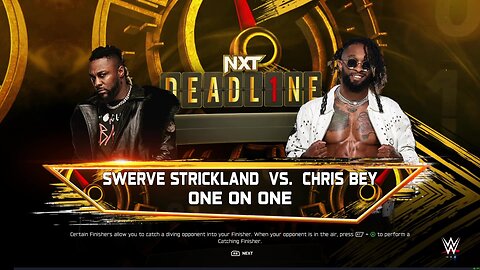 WWE 2k25 Swerve Strickland vs Chris Bey