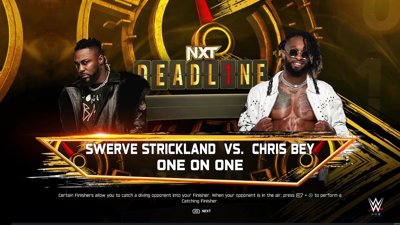 WWE 2k25 Swerve Strickland vs Chris Bey