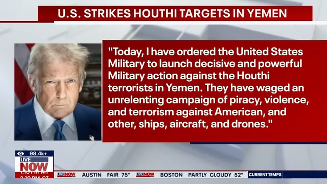"U.S. Strikes Houthi Targets in Yemen: Retaliation or Escalation?"
