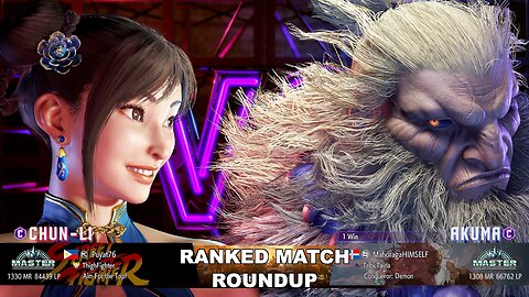 Kuya Kalbo SF6 Ranked Match Roundup. Chun Li Master Rank [Hori Fight Stick]