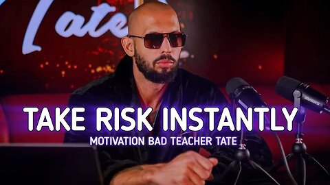 Andrew Tate TAKE THE RISK Or PAIN OF REGRET Motivation to ESCAPE MEDIOCRITY And WIN At Life