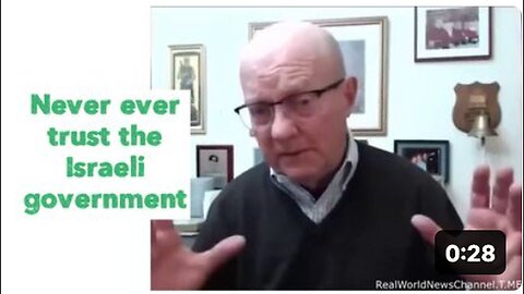 "Absolute Distrust in the Israeli Government"