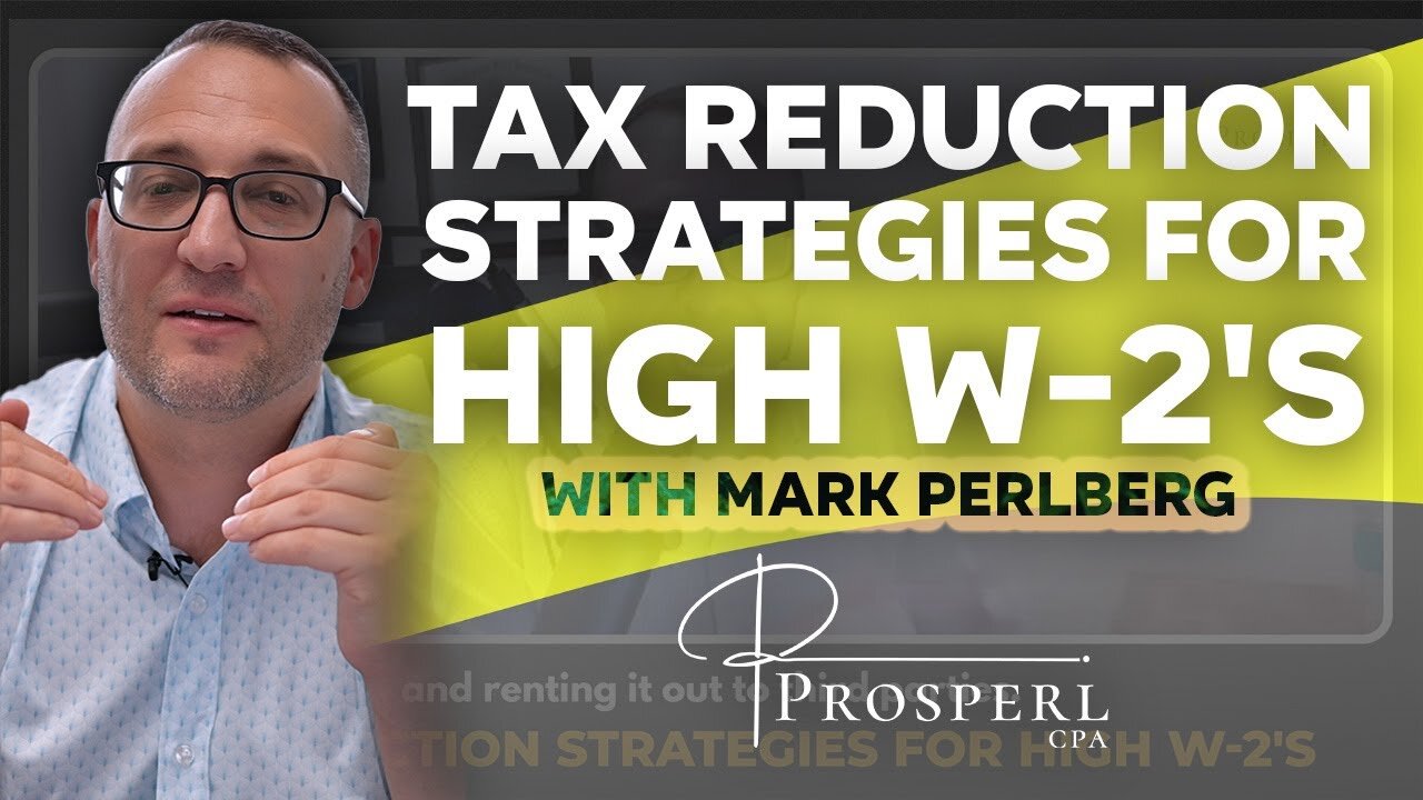 How to Reduce Taxes as a High Income W-2 Employee