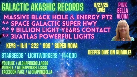 GALACTIC Akashic Records LIVE w/Pink Bella Aloha * GALACTIC Super Hwy * 3i/ATLAS Update