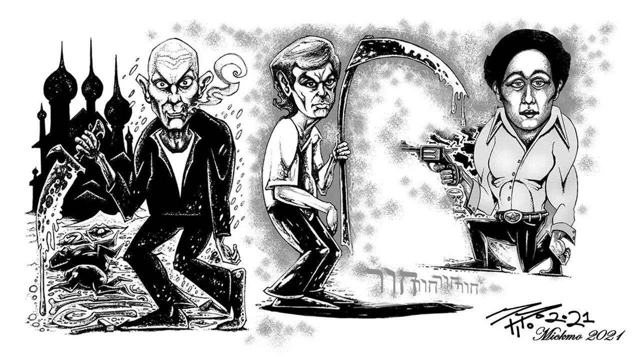 ☠️ THE MAKING OF....MICKMO'S SERIAL KILLER MAGAZINE ART! [RUACH EXTRA!] ☠️ #ArtistMickmo #Vlog 💀 ☠️