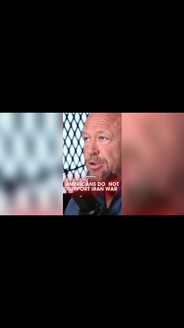 Alex Jones: American Do Not Support Trump Going To War With Iran For Israel - 6/19/25
