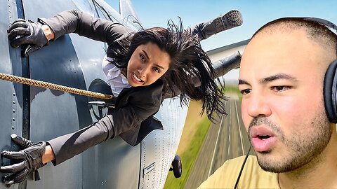 Dario reacts Michelle Khare | I Tried Tom Cruise's Deadliest Stunt