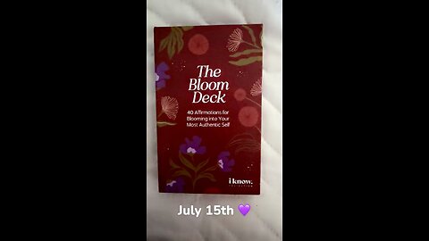 7/15/25 card: belief