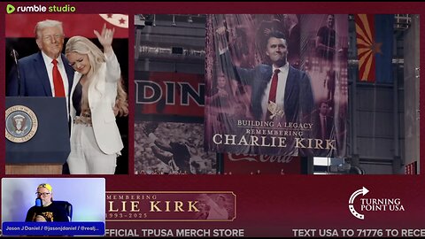 #196 REACTION: #CHARLIEKIRKMEMORIAL, WATCHING #TRUMP, #ERIKAKIRK, #JDVANCE, DON TRUMP JR.