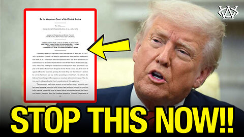 Trump Files 'EMERGENCY' Appeal to SCOTUS!