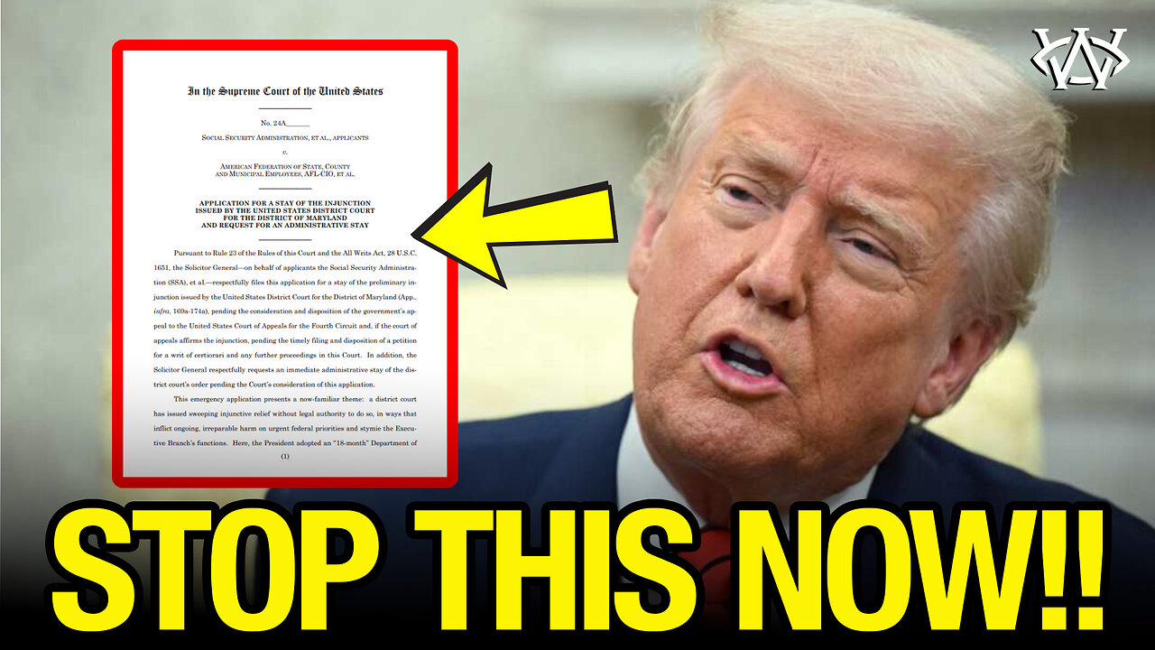 Trump Files 'EMERGENCY' Appeal to SCOTUS!