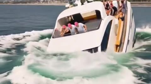 Trump Jumps… and the Boat Sinks?! 💦🛥️😂 | MAGA Splash Gone Wrong!