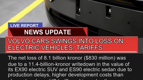 Volvo Cars Swings Into Loss on Electric Vehicles