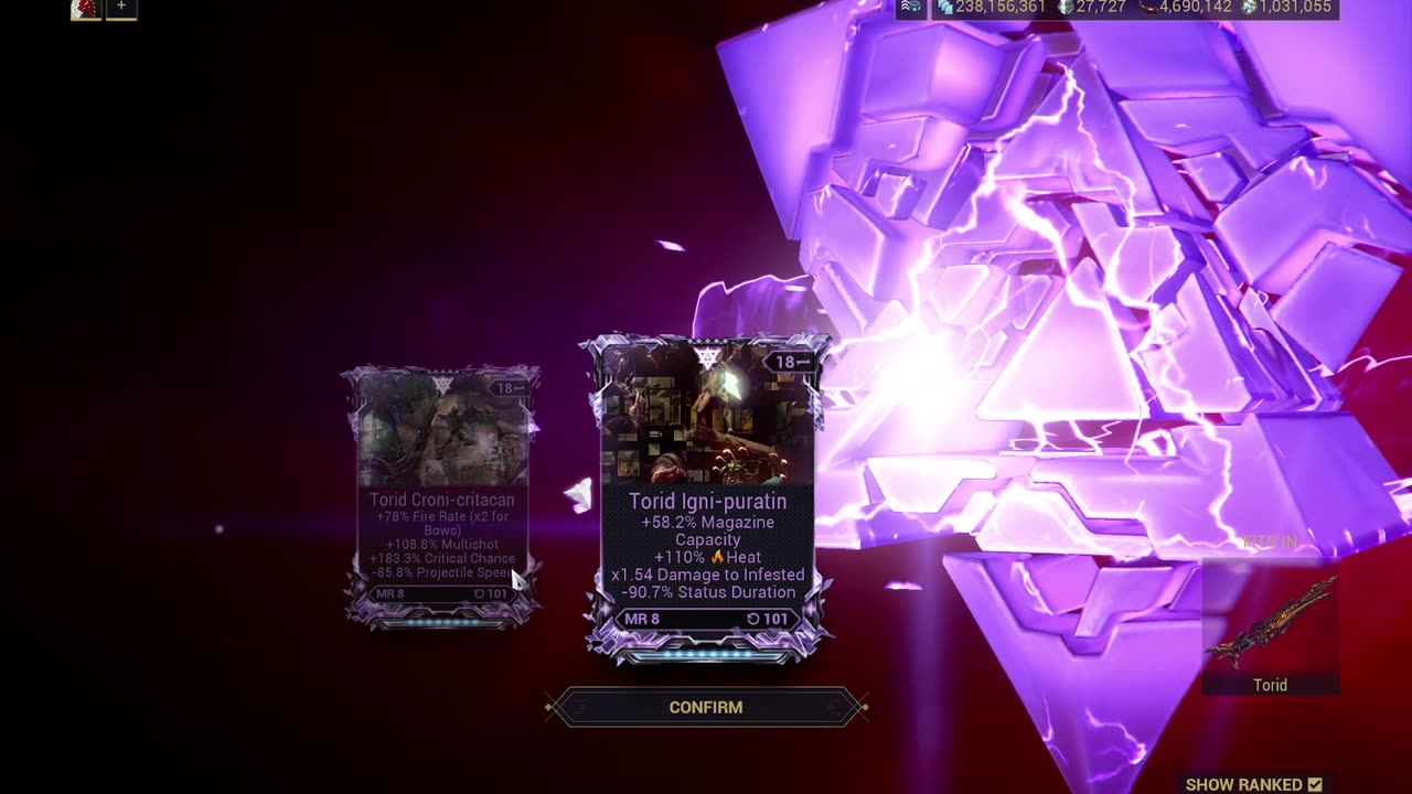 900k Kuva spent on Torid riven. Warframe