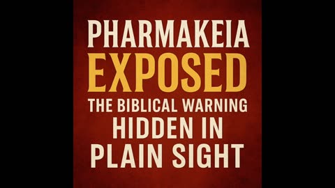 Pharmakeia Exposed: The Biblical Warning Hidden in Plain Sight | Front Porch Talks Blogcast