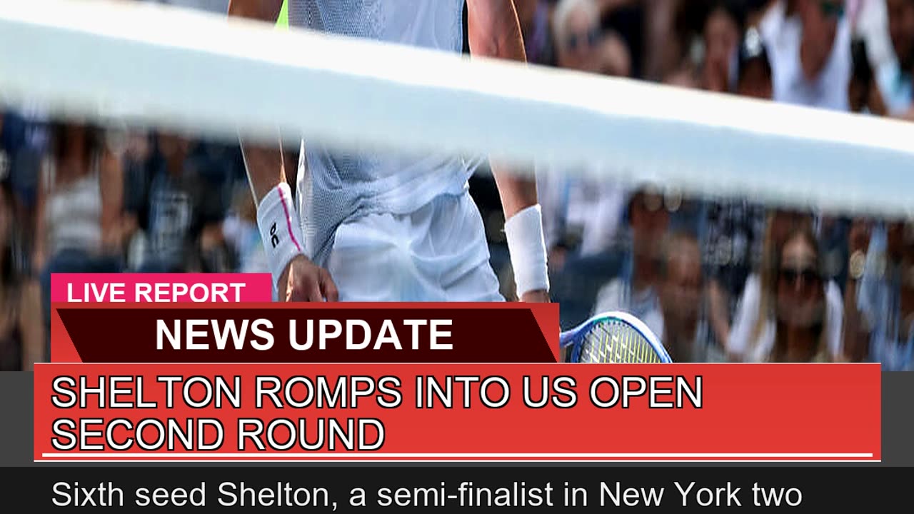 Shelton Romps Into US Open Second Round