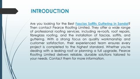 Best Fascias Soffits Guttering in Sandal