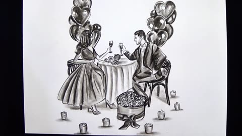 How To Draw Valentine Day Drawing