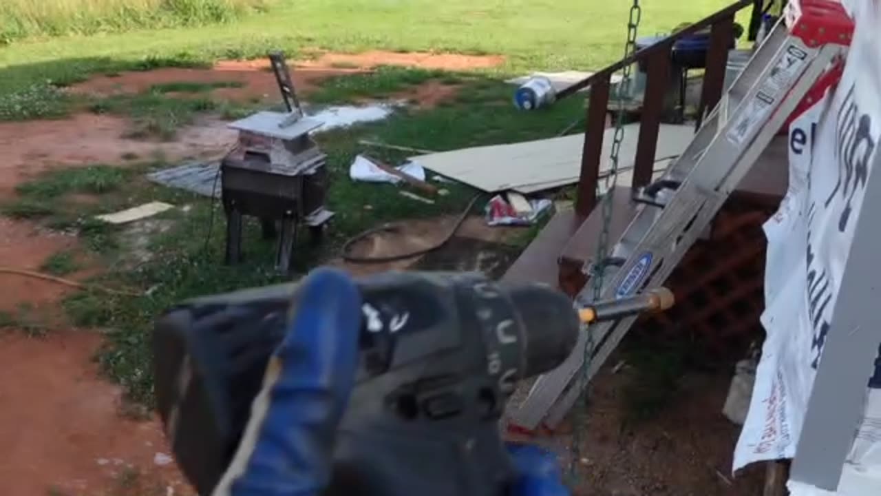 Spike The Vent! Trying to keep bees and hornets from stinging me in the bathroom.